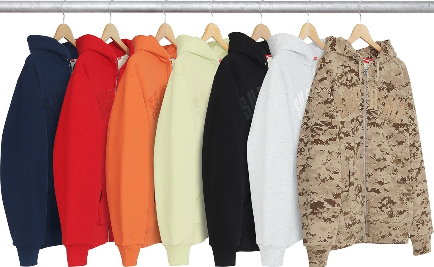Arc Logo Thermal Zip Up Sweatshirt